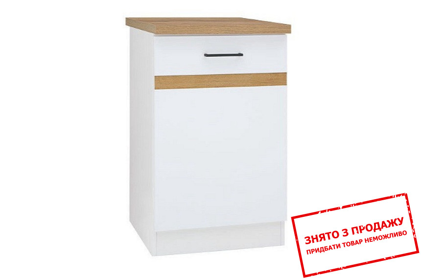 Тумба Junona Line D1D/50/82 P білий глянець BRW