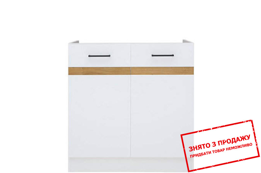 Тумба під мийку Junona Line DK2D/80/82 білий глянець BRW