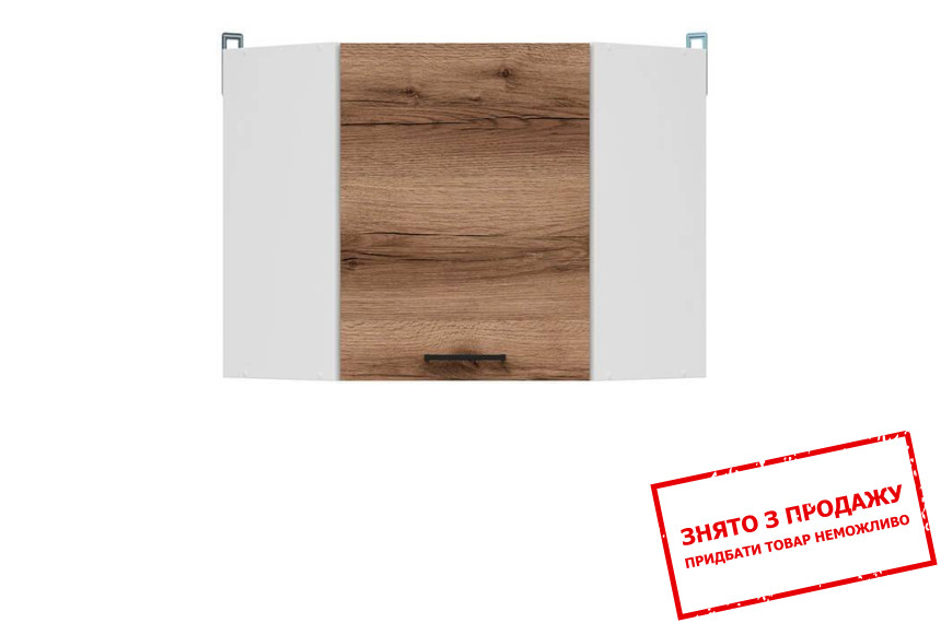 Шафа навісна кутова Junona Line GNWU/57 LP дуб делано темний BRW