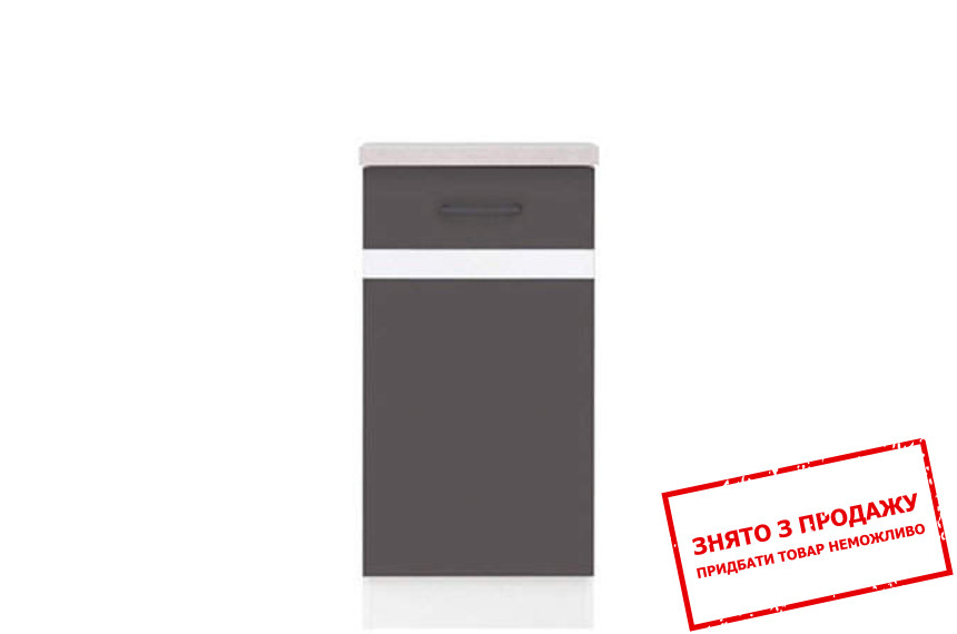 Тумба Junona Line D1D/40/82 P сірий вольфрам BRW