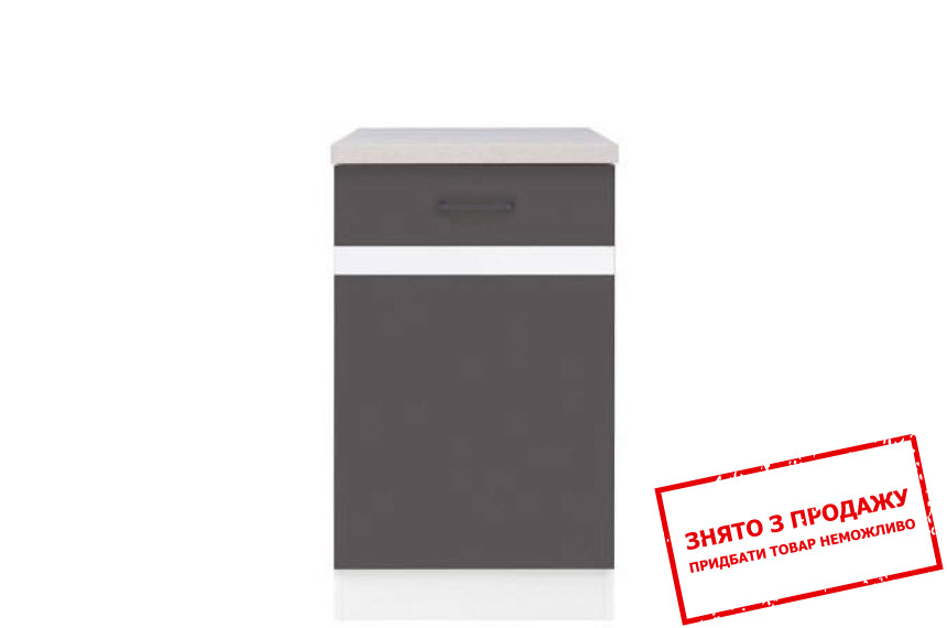 Тумба Junona Line D1D/50/82 P сірий вольфрам BRW