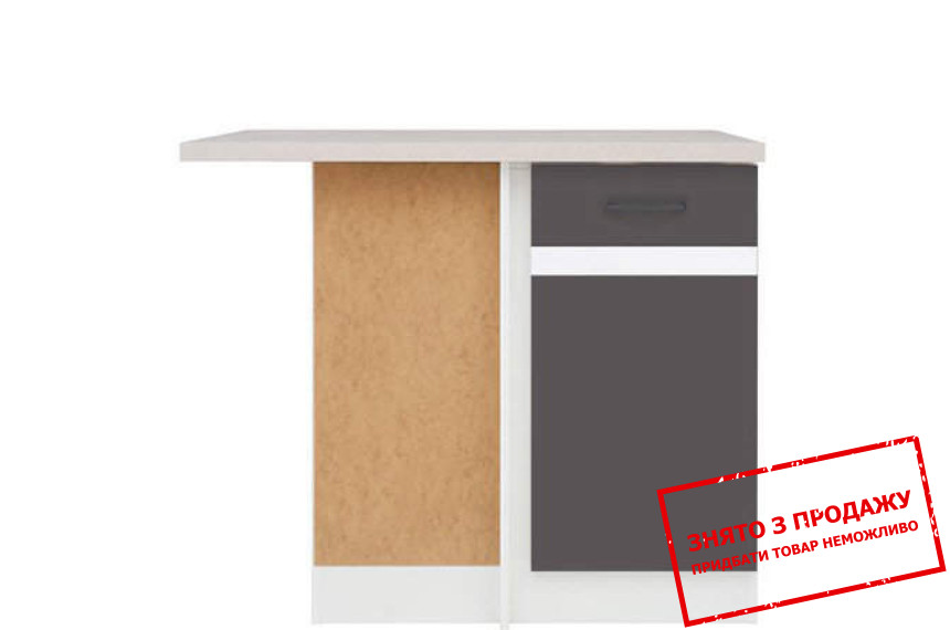 Тумба кутова Junona Line DNW/100/82 L-ліва сірий вольфрам BRW