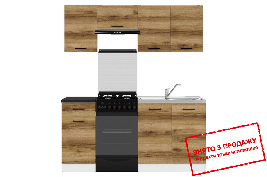 Кухня Junona Line 170 Дуб делано світлий/Білий BRW