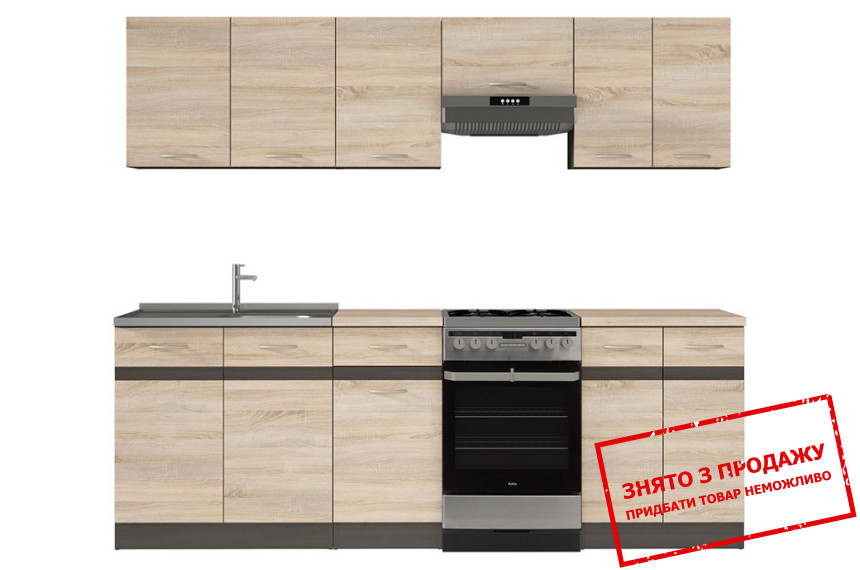 Кухня Junona Line 230 Дуб сонома/Венге BRW