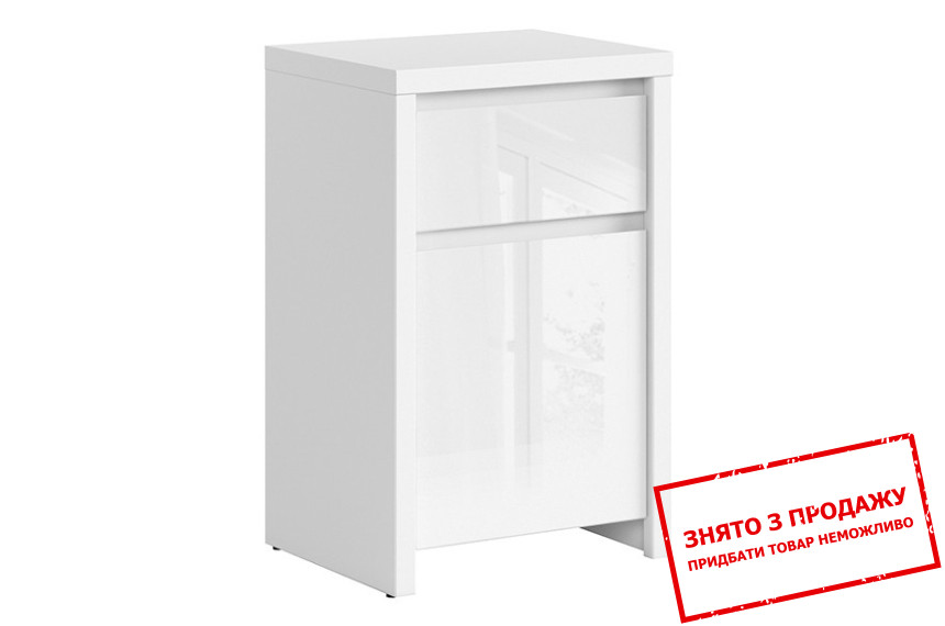 Комод Каспіан Білий/білий блиск KOM1D1SP BRW