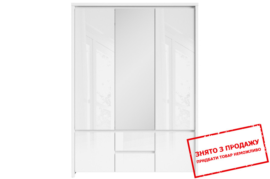 Шафа Каспіан Білий/білий блиск SZF5D2S BRW