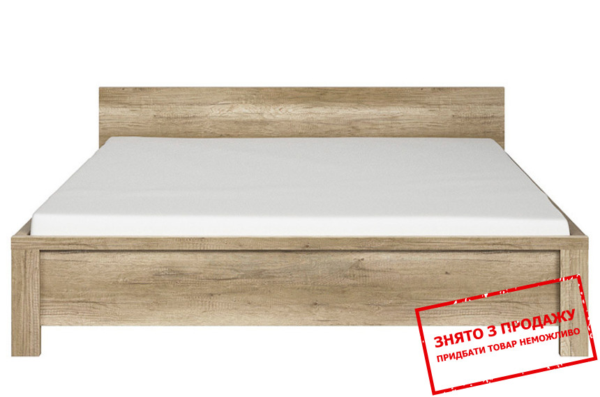 Ліжко двоспальне Каспіан Дуб монумент LOZ140 BRW