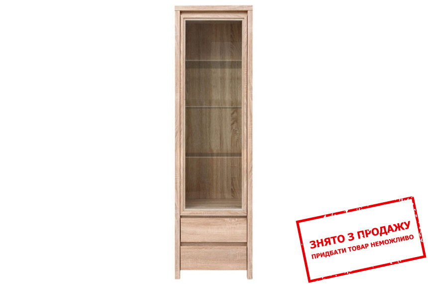 Вітрина Каспіан Дуб сонома REG1W2S BRW