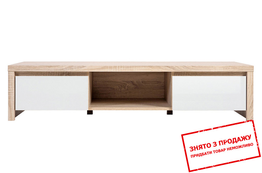 Тумба під телевізор Каспіан Дуб сонома/білий глянець RTV2S BRW