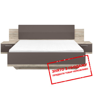 Ліжко двоспальне Lines LOZ180 BRW