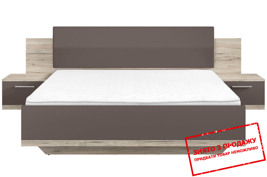 Ліжко двоспальне Lines LOZ180 BRW