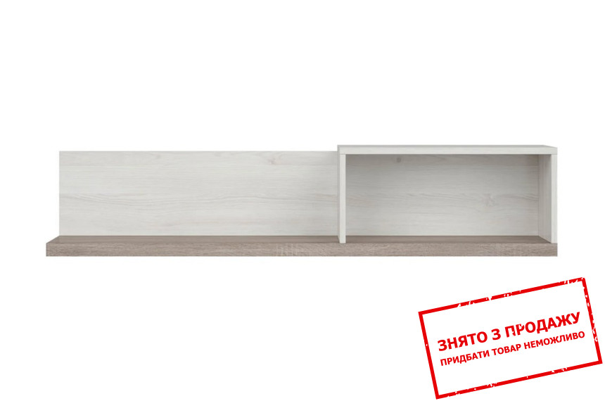 Полиця Luca Juzi POL BRW Модрина сібіу світла/дуб сонома темний