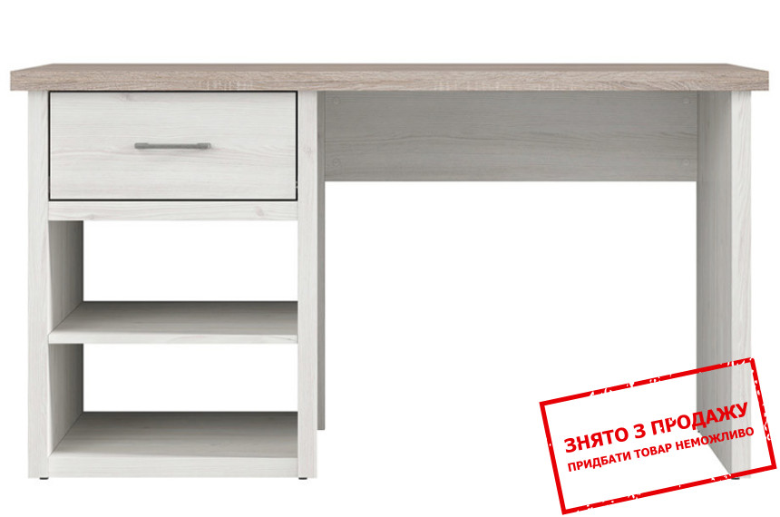 Стіл комп'ютерний, письмовий Luca Juzi BIU1S BRW з 1 шухлядою Модрина сібіу світла/дуб сонома темний