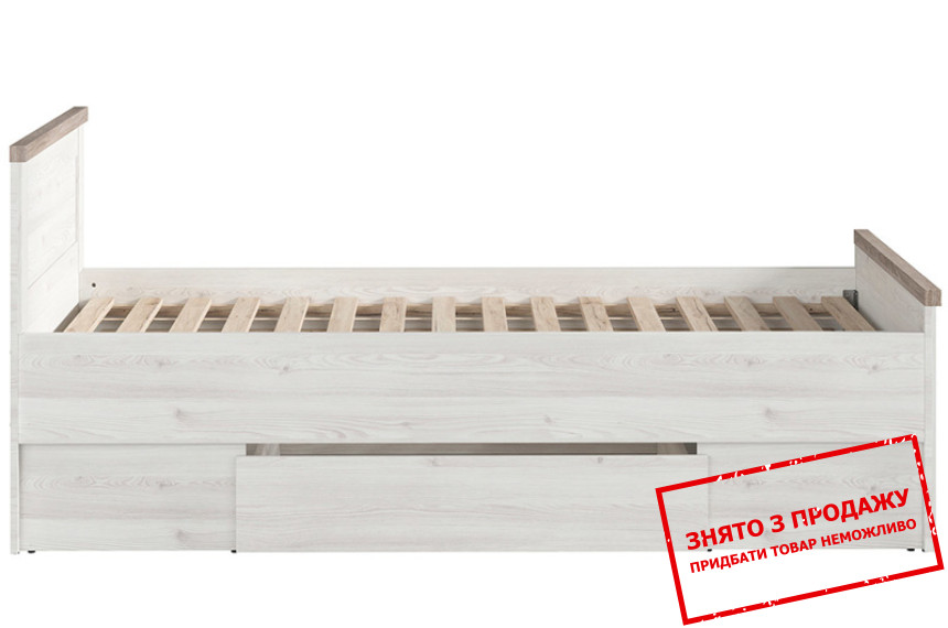 Ліжко (каркас) Luca Juzi LOZ90 BRW односпальне Модрина сібіу світла/дуб сонома темний