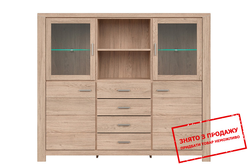 Комод Luttich KOM2W2D4S/15/17 BRW