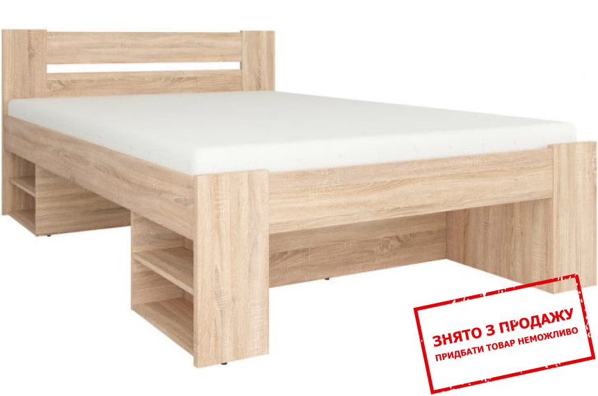 Ліжко двоспальне (каркас) Nepo Plus LOZ160 BRW