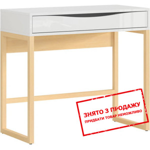 Стіл туалетний Pori TOL BRW з 1 шухлядою Білий/біл...