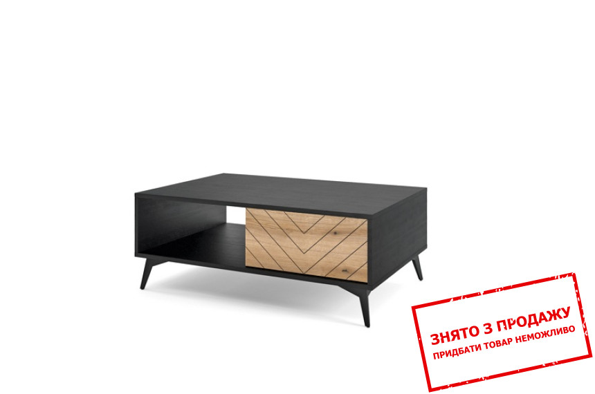 Стіл журнальний Adamant 104 Дуб евок/чорний