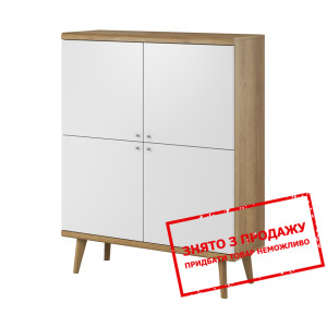 Комод Crimo 4D/107 4-дверний Дуб рів'єра/білий...