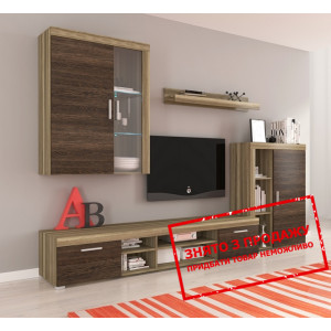 Стінка у вітальню Dom Кантрі сірий/аруша венге...