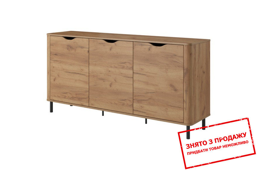 Комод Santi 3D/163 3-дверний Дуб крафт золотий