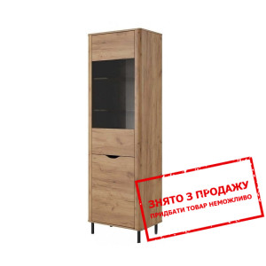 Вітрина висока Santi 2D1W/63 2-дверна Дуб крафт зо...