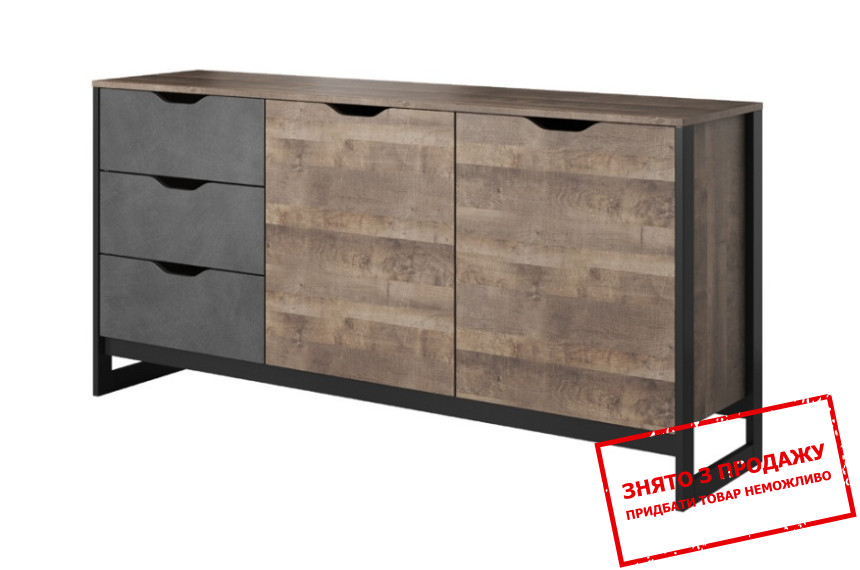 Комод Perfect Home Арден / Arden 2D3S/160 2-дверний з 3 шухлядами Дуб санд гранж/матера