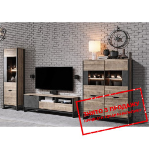 Стінка у вітальню Perfect Home Арден / Arden Дуб с...