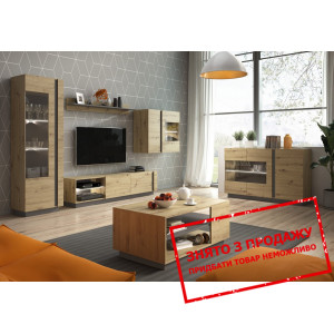 Стінка у вітальню Perfect Home Арко / Arco B Дуб а...