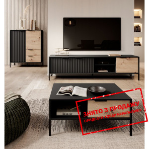 Стінка у вітальню Perfect Home Рейв / Rave G Чорни...