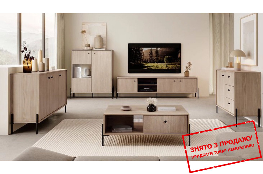 Стінка у вітальню Perfect Home Сканді / Scandi A Дуб сканді/ялиця сканді