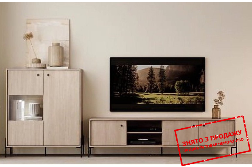 Стінка у вітальню Perfect Home Сканді / Scandi D Дуб сканді/ялиця сканді