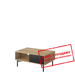 Стіл журнальний Low 102 Дуб артизан/чорний перл...