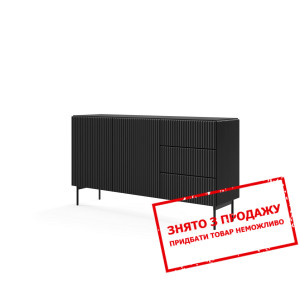 Комод Perfect Home Муті / Muti 2D3S/147 2-дверний з 3 шухлядами Чорний