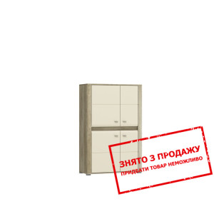 Комод Pari 4D/90 4-дверний Кантрі сірий/глянець...