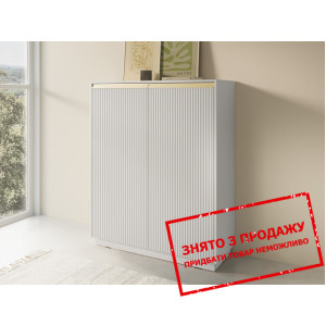 Комод високий Perfect Home Роял / Royal KW104 2-дверний Білий