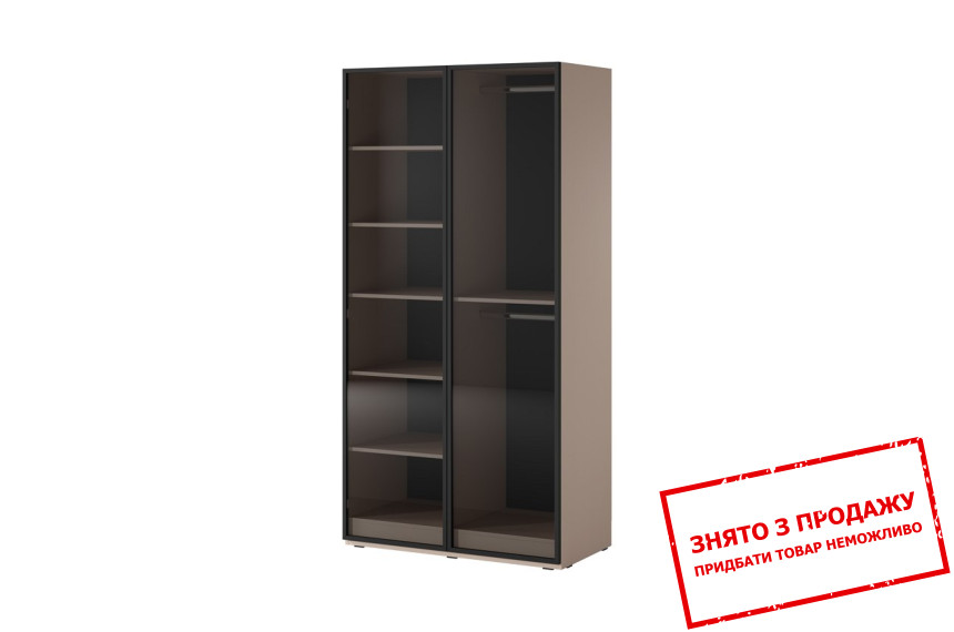 Шафа для одягу / гардеробна Сендбокс / Sandbox ANTISOL Perfect Home 2-дверна Беж пісочний