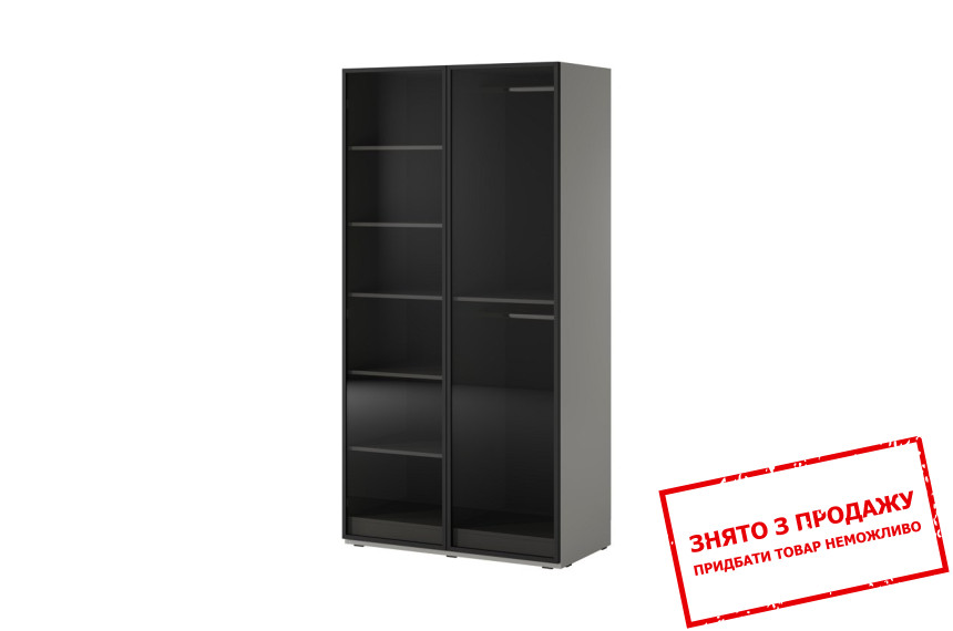 Шафа для одягу / гардеробна Сендбокс / Sandbox ANTISOL Perfect Home 2-дверна Сірий