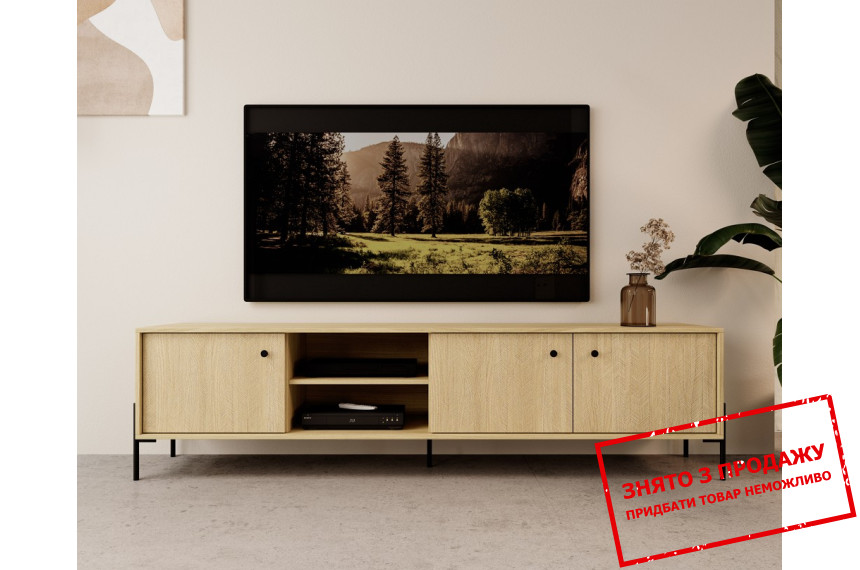 Тумба під ТВ Perfect Home Сканді / Scandi 3D/203 3-дверна Дуб сканді/ялиця сканді