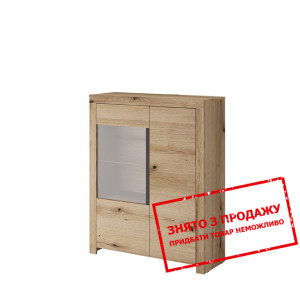 Вітрина низька Voke 2D1W/103 2-дверна Дуб евок/гра...