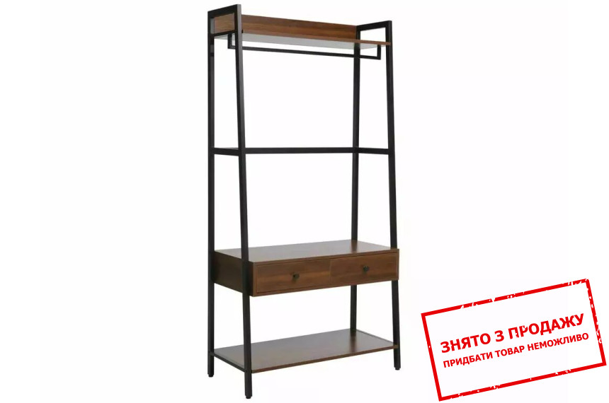 Стелаж Signal AVA A Горіх/чорний