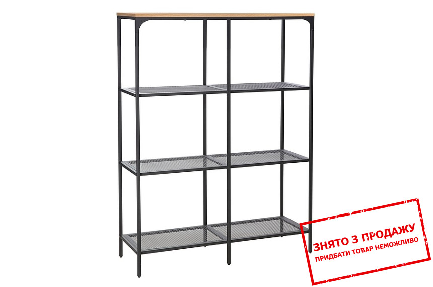 Стелаж Signal LEX A Дуб/чорний