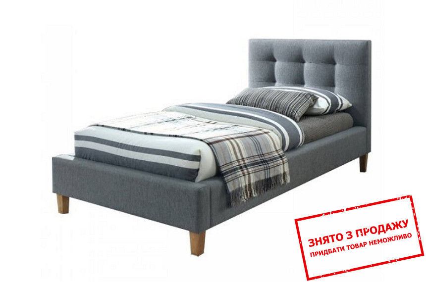 Ліжко (з ламелями) Signal Texas 90x200 односпальне Сірий