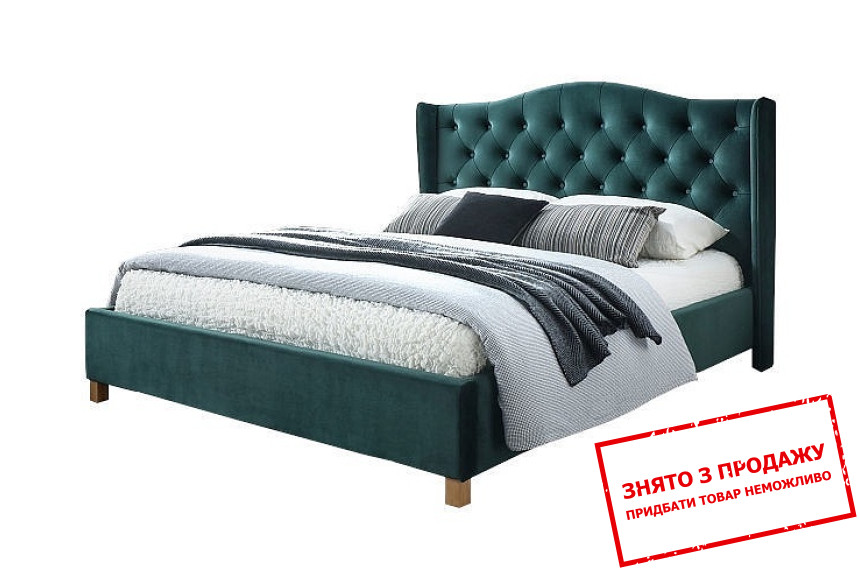 Ліжко (з ламелями) Signal Aspen 180x200 Velvet двоспальне