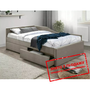 Ліжко (з ламелями) Signal ELIOT VELVET 120x200 одн...