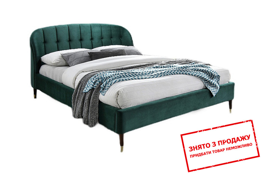 Ліжко (з ламелями) Signal Liguria 160x200 Velvet двоспальне