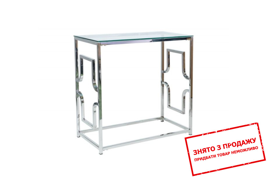 Стіл-консоль Signal Versace C Прозорий/хром