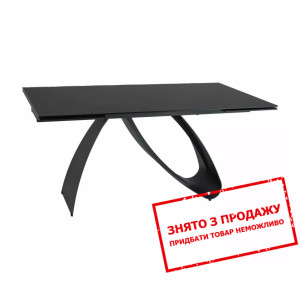 Стіл розкладний Signal DIUNA 160x90/240 Чорний/чор...