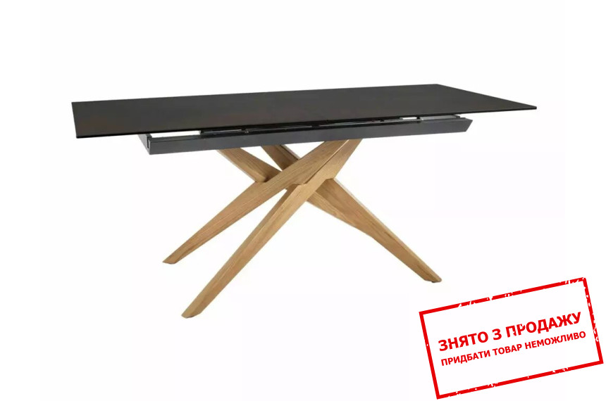 Стіл розкладний Signal LORETO CERAMIC 180x90/230 Коричневий OSSIDO BRUNO/дуб