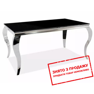 Стіл обідній Signal PRINCE 180x90 Чорний/хром...